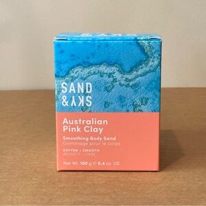 New in Box Sand & Sky Australian Pink Clay Exfoliating Body Scrub 6.4oz